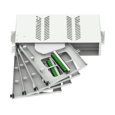 19 pollici Fibra ottica Patch Panel Sub ODF con connettori SC LC e acciaio laminato a freddo