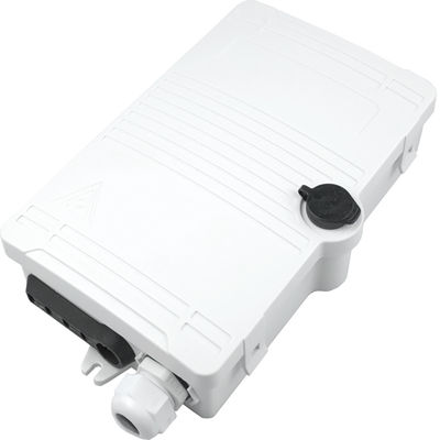 FTTH IP65 Outdoor 4 Core Fiber Optic Termination Box con connettore SC montato a parete Grigio