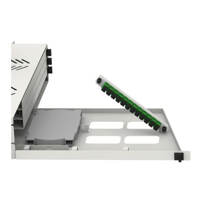 19 pollici Fibra ottica Patch Panel Sub ODF con connettori SC LC e acciaio laminato a freddo