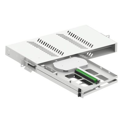 19 pollici Fibra ottica Patch Panel Sub ODF con connettori SC LC e acciaio laminato a freddo