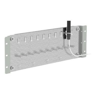 Cornice di distribuzione in fibra ottica montata su scaffale per interni SC/FC da 19 pollici di colore grigio