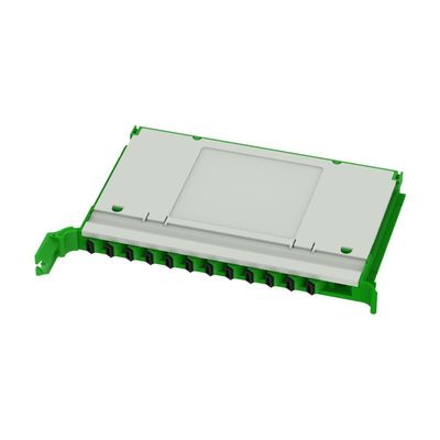 12-144 Cori di capacità 19 pollici pannello di patch in acciaio laminato a freddo per apparecchiature a fibra ottica