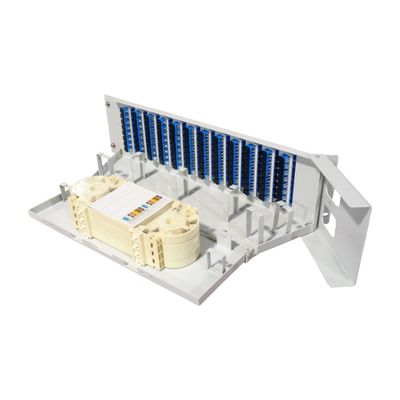 5 Time Gray 96cores 19 Inch Flip down Fiber Optic Patchpanel per attrezzature ottiche