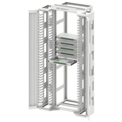ODF in acciaio laminato a freddo per telaio di distribuzione in fibra ottica standard da 19 pollici in FTTH