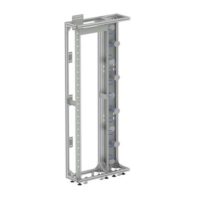 FTTH 19 pollici Silver/Gray Open Rack Profilo di alluminio Fibra ottica Cornice di distribuzione ODF