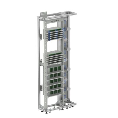 FTTH 19 pollici Silver/Gray Open Rack Profilo di alluminio Fibra ottica Cornice di distribuzione ODF