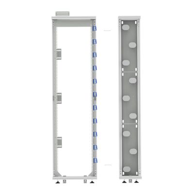 FTTH 19 pollici Silver/Gray Open Rack Profilo di alluminio Fibra ottica Cornice di distribuzione ODF