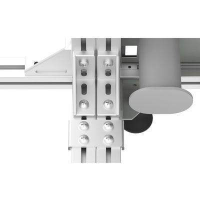 FTTH 19 pollici Silver/Gray Open Rack Profilo di alluminio Fibra ottica Cornice di distribuzione ODF