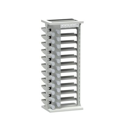 Finitura in argento resistente 47U ODF Rack Cabinet per reti interne FTTH FTTX Tray caricato