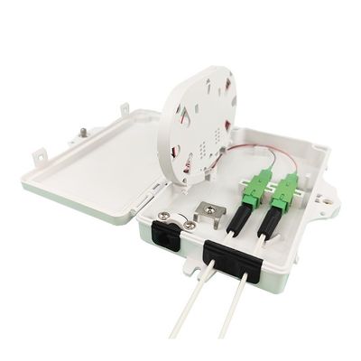 Accesso alla rete di distribuzione esterno FTTH IP65 Fibra ottica Termination Box 2 Core PC ABS