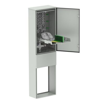 Tavola di acciaio laminato a freddo IP65 Gabinetto per telecomunicazioni all'aperto per la distribuzione di fibre ottiche a densità