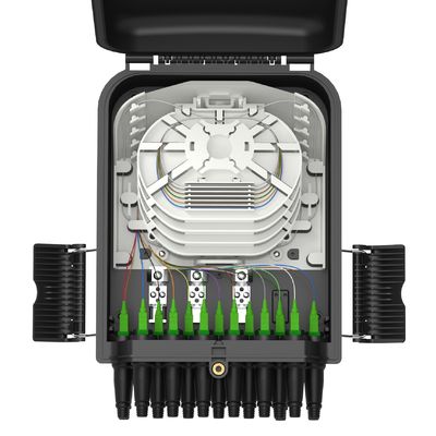 PC ABS 16 Core FTTH Fiber Optic Terminal Box per il montaggio a parete e a palo all'aperto