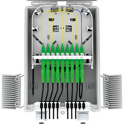 -Fabricato FTTH IP68 8 Core Fibra Ottica Distribuzione Box con connettore SC 274x175x86