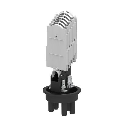 Black 192 Core Fibre Optic Splice Closure Cable Joint Enclosure per progetti FTTH di rete