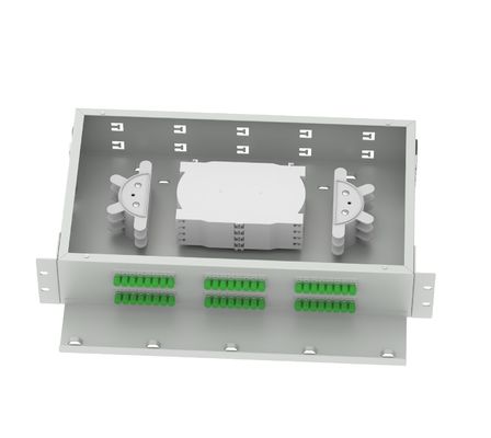 FC APC Optical Distribution Frame 48 porte 19 pollici Patch Panel Ideale per FTTX e rete