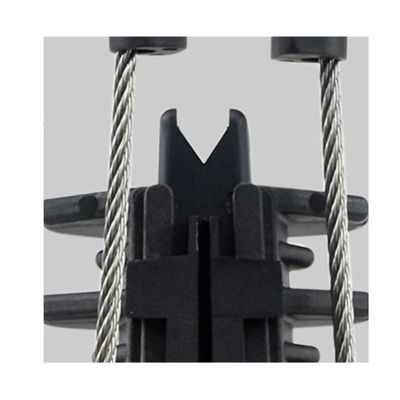 Accessori per linee aeree PA1500 Clampe di ancoraggio per cavi FTTH ad alta tensione di plastica di tipo Wed