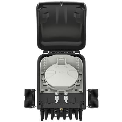 Casella di distribuzione in fibra ottica a 8 porte montata a parete/polo per la rete FTTX IP65 all'aperto