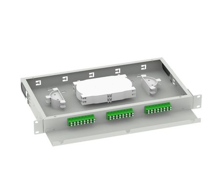 Quadro di distribuzione subottico da 19 pollici LC APC 24 porte Patch Panel utilizzato per la rete FTTX