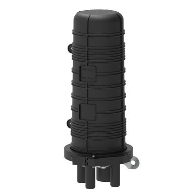 Fibra di fusione Splicer 96 Core Black Cable Joint Closure per applicazioni FTTH di rete