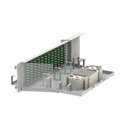 Equipaggiamento in fibra ottica da 19 pollici LC APC Tipo 96 Core Swing Optical Patchpanel con 5 tempi