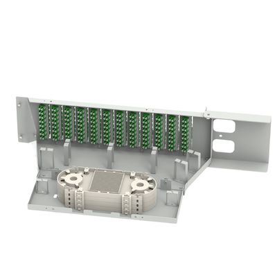 Equipaggiamento in fibra ottica da 19 pollici LC APC Tipo 96 Core Swing Optical Patchpanel con 5 tempi