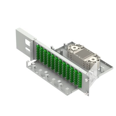 Equipaggiamento in fibra ottica da 19 pollici LC APC Tipo 96 Core Swing Optical Patchpanel con 5 tempi