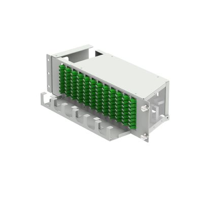 Equipaggiamento in fibra ottica da 19 pollici LC APC Tipo 96 Core Swing Optical Patchpanel con 5 tempi