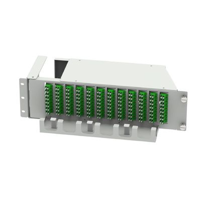 Equipaggiamento in fibra ottica da 19 pollici LC APC Tipo 96 Core Swing Optical Patchpanel con 5 tempi