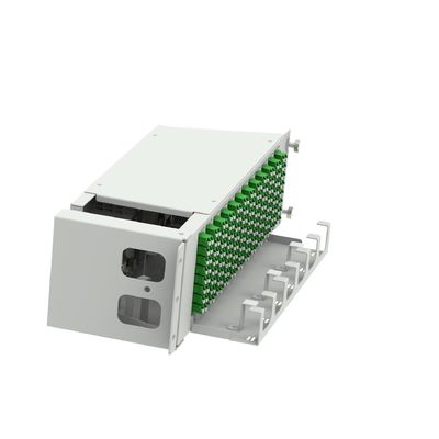 Equipaggiamento in fibra ottica da 19 pollici LC APC Tipo 96 Core Swing Optical Patchpanel con 5 tempi