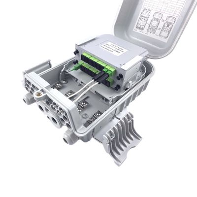 16 porte FTTH Fiber Optic Terminal Box IP65 Wall Pole Mount Outdoor Boxes per FTTx
