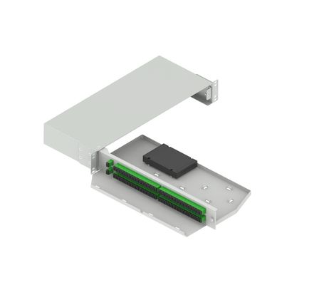 19 pollici Fibra ottica Splitter Patchpanel Sub-ODF Swing Tipo APC SC Fibra ottica per ODN FTTX-