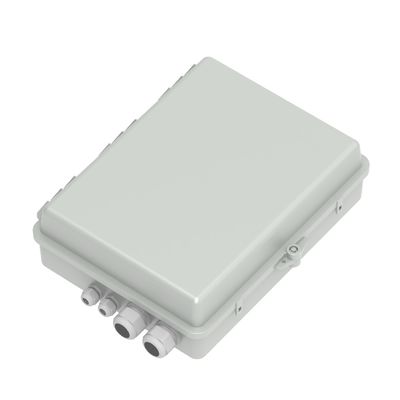 Casella di distribuzione in fibra ottica a 4 porte grigia IP65 impermeabile per esterni nel modello di rete