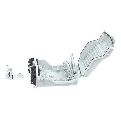 Box di distribuzione in fibra preconnessa per reti FTTH in ambiente esterno