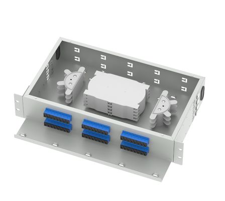 48 porte SC UPC Cornice di distribuzione ottica 19 pollici Patch Panel per rete ODN FTTX