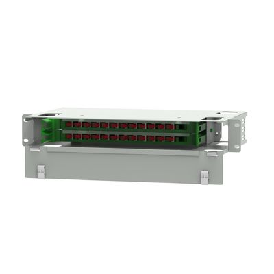 24 Port FC Tipo Fibra ottica di distribuzione Patchpanel attrezzature a fibra ottica con 5 volte