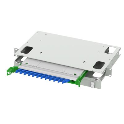 12 porte E2K tipo Fibra ottica Patch Panel con 5 e colore bianco