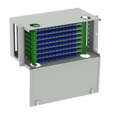 96 porte Patchpanel per la distribuzione di fibre ottiche per il telaio di distribuzione subottico in bianco