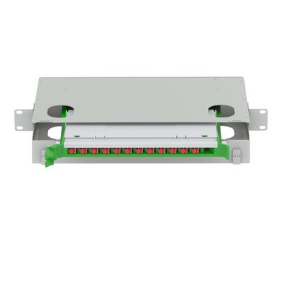FTTX Data Center FC Tipo 12 Port Fiber Optic Distribution Patchpanel per le prestazioni