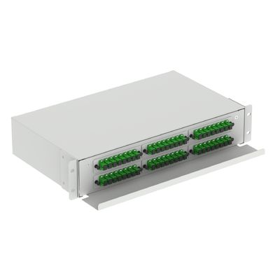 Patchpanel nero a 48 porte SC tipo 2U per applicazioni di data center