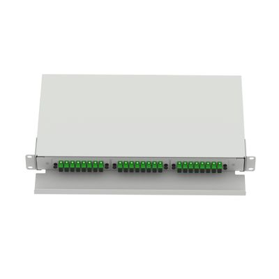SC Tipo 1U 24 Port Fiber Optic Distribution Patchpanel per FTTX Bianco e &quot; Choice