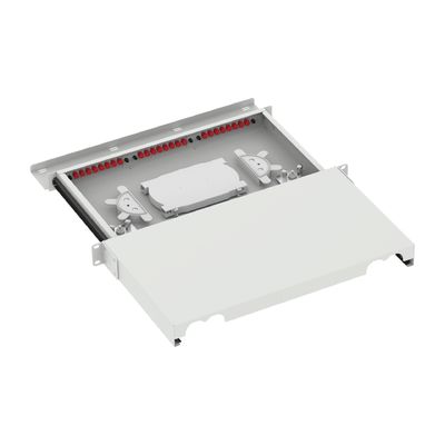 Grey 24 Port FC tipo 1U Patchpanel di distribuzione in fibra ottica per FTTX in Data Center