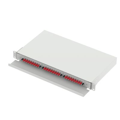 Grey 24 Port FC tipo 1U Patchpanel di distribuzione in fibra ottica per FTTX in Data Center
