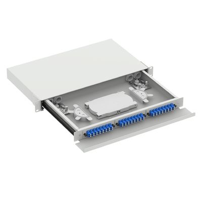 5 LC Tipo 1U 48 Port Patchpanel di distribuzione in fibra ottica per tipo di connettore FTTX LC