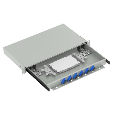FTTX Patchpanel di distribuzione in fibra ottica di tipo SC bianco per prestazioni ottimali della rete