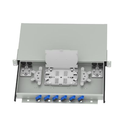 FTTX Patchpanel di distribuzione in fibra ottica di tipo SC bianco per prestazioni ottimali della rete