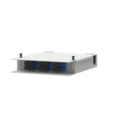 12 Core SC UPC Fiber Optic Terminal Box per rete FTTX in acciaio laminato a freddo