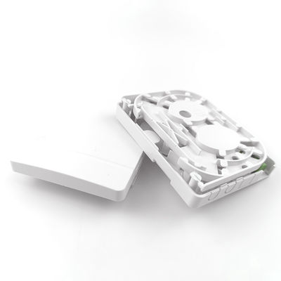 FTTH Network Indoor Wall Mounted FC APC Plastic Fiber Optic Faceplate Socket Panel 2 nuclei