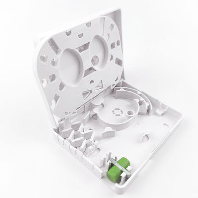 FTTH Network Indoor Wall Mounted FC APC Plastic Fiber Optic Faceplate Socket Panel 2 nuclei