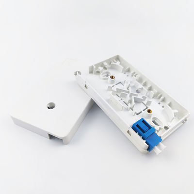 LC UPC Plastic Fiber Optic Faceplate Socket Panel 2 Core per reti utilizzate in FTTH