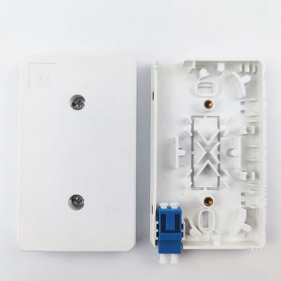 LC UPC Plastic Fiber Optic Faceplate Socket Panel 2 Core per reti utilizzate in FTTH